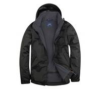 Uneek Jacket Waterproof Coat Hooded Bomber Micro Fleece Lined Fitted Outdoor Top