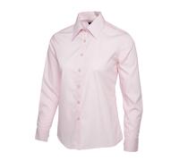 Uneek LADIES POPLIN FULL SLEEVE SHIRT Women's Formal Dress Office Work Wear TOP