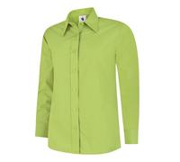 Uneek LADIES POPLIN FULL SLEEVE SHIRT Women's Formal Dress Office Work Wear TOP