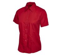 Uneek Ladies Poplin Half Sleeve Shirt Workwear Uniform UC712