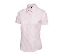 Uneek Ladies Poplin Half Sleeve Shirt Workwear Uniform UC712