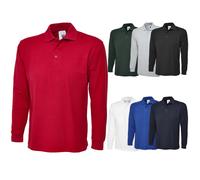 Uneek Longsleeve Poloshirt Breathable Comfortable Collared Polo Work Casual Top