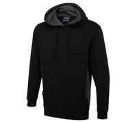 UNEEK Mens Contrast Colour Hooded Sweatshirt Two Tone Side Panel Pullover Hoodie