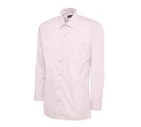Uneek Men's Poplin Full Long Sleeve Shirt Office Dress Work Wear Uniform Formal