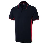 UNEEK Mens Two Tone Polo Shirt Unisex Workwear Contrast 2 Tone Uniform UC117