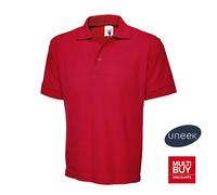 UNEEK Mens Womens Polo Shirt Casual Unisex Premium Plain Work Wear Top UC102