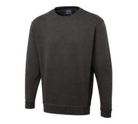 Uneek UC217 Two Tone Crew New Sweatshirt Charcoal/Black S Colour: Char S