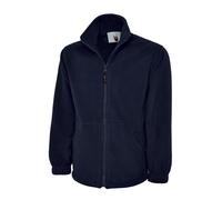 Uneek Men's Work Classic Full Zip Micro Fleece Jacket Half Moon Yoke XS to 6XL