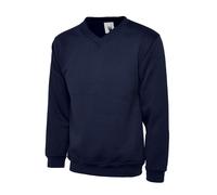 Uneek Men's Work Premium V-Neck Sweatshirt Lycra Ribbed Cuffs Size XS to 4XL