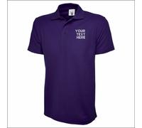 UNEEK Personalised Custom Embroidered Active Pique Polo Shirt Work Unisex T Top