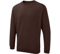 Uneek Clothing Sweatshirt Jumper – The UX (UX3) – Brown – Size L – Unisex