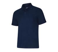 Uneek Polo Shirt Casual Smart Top Work Button Up Twin Stitch Soft Polycotton