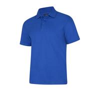 Uneek Polo Shirt Casual Smart Top Work Button Up Twin Stitch Soft Polycotton