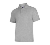 Uneek Polo Shirt Casual Smart Top Work Button Up Twin Stitch Soft Polycotton