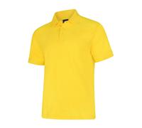 Uneek Polo Shirt Casual Smart Top Work Button Up Twin Stitch Soft Polycotton