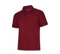 Uneek Polo Shirt Casual Smart Top Work Button Up Twin Stitch Soft Polycotton