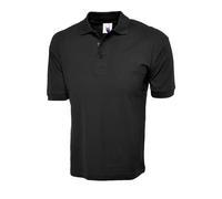Uneek Polo Shirt Top Full Cotton Knitted Soft Fold Down Collar Buttoned Regular