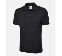 Uneek Polo Shirt UC101 Classic BLACK SIZE 2XL SURPLUS STOCK pack of 5