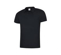 Uneek UC125 Mens Ultra Cool Polo 140GSM Black M Colour: Black, Size: M M