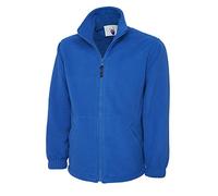 Uneek Premium Full Zip Micro Fleece Jacket Mens 380 GSM - 7 Colours Available (XL 46", Royal)