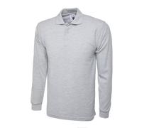 Uneek Shirt Polo Long Sleeve Plain Collared Classic Work Wear Top Comfort -UC113