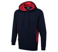Uneek Two Tone Hooded Sweatshirt Unisex Workwear UC517