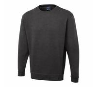 Uneek UC217 Two Tone Crew New Sweatshirt Charcoal/Black S Colour: Char S