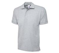 Uneek UC102 Premium Poloshirt 250GSM Heather Grey L Colour: Heather Gr L