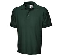 Uneek UC104 Ultimate Poloshirt 250GSM Bottle Green 3XL Colour: Green, 3XL