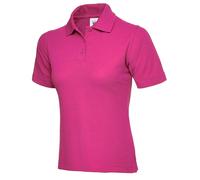 Uneek UC106 Ladies Polo Shirt 220GSM Hot Pink XS Colour: Hot Pink, Siz XS