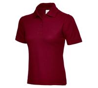 Uneek UC106 Ladies Polo Shirt 220GSM Maroon XL Colour: Maroon, Size: X XL