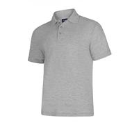 Uneek UC108 Deluxe Polo Shirt 220GSM Heather Grey L Colour: Heather Gr L