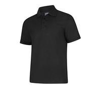 Uneek UC108 - Deluxe Poloshirt 220GSM - Black - Medium - M