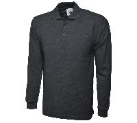 Longsleeve Poloshirt Uneek Clothing Charcoal XL