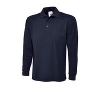 Uneek UC113 Long Sleeve Classic Poloshirt Navy M Colour: Navy, Size: M M