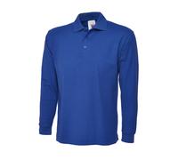 UNEEK UC113 Plain Collared Classic Work Wear Top Long Sleeve Polo Casual Shirt