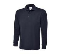 UNEEK UC113 Plain Collared Classic Work Wear Top Long Sleeve Polo Casual Shirt