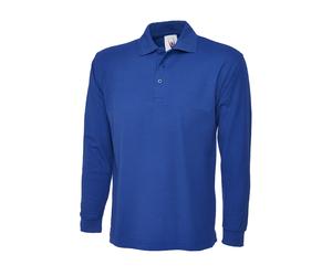 UNEEK UC113 Plain Collared Classic Work Wear Top Long Sleeve Polo Casual Shirt
