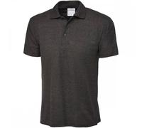 Uneek UC114 Mens Active Cotton Poloshirt Charcoal 3XL Colour: Charcoal 3XL