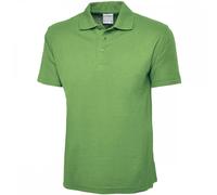 Uneek UC114 Mens Active Cotton Poloshirt Lime 3XL Colour: Lime, Chest 3XL