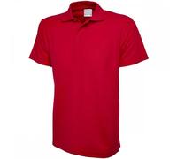 Uneek UC114 Mens Active Cotton Poloshirt Red 3XL Colour: Red, Chest Si 3XL