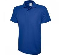 Uneek UC114 Mens Active Cotton Poloshirt Royal 2XL Colour: Royal, Ches 2XL