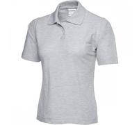 Uneek UC115 Ladies Active Cotton Poloshirt Heather Grey L Colour: Heat L