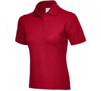 Uneek UC115 Ladies Active Cotton Poloshirt Red 3XL Colour: Red, Chest 3XL