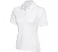 Uneek UC115 Ladies Active Cotton Poloshirt White S Colour: White, Ches S
