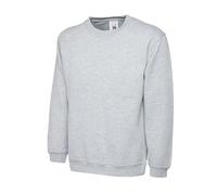 Uneek UC203 Classic Sweatshirt 300GSM Heather Grey XL Colour: Heather XL