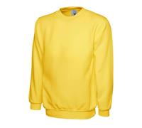 Uneek UC203 Classic Sweatshirt 300GSM Yellow 3XL Colour: Yellow, Size: 3XL