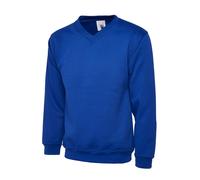 Uneek UC204 Premium V-Neck Sweatshirt 340GSM Royal L Colour: Royal, Si L