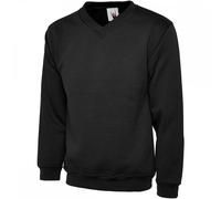 Uneek UC206 Childrens V Neck Sweatshirt Black 5/6 Yrs Colour: Black, S 5/6 Yrs