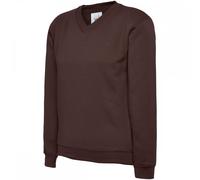 Uneek UC206 Childrens V Neck Sweatshirt Brown 9/10 Yrs Colour: Brown, 9/10 Yrs
